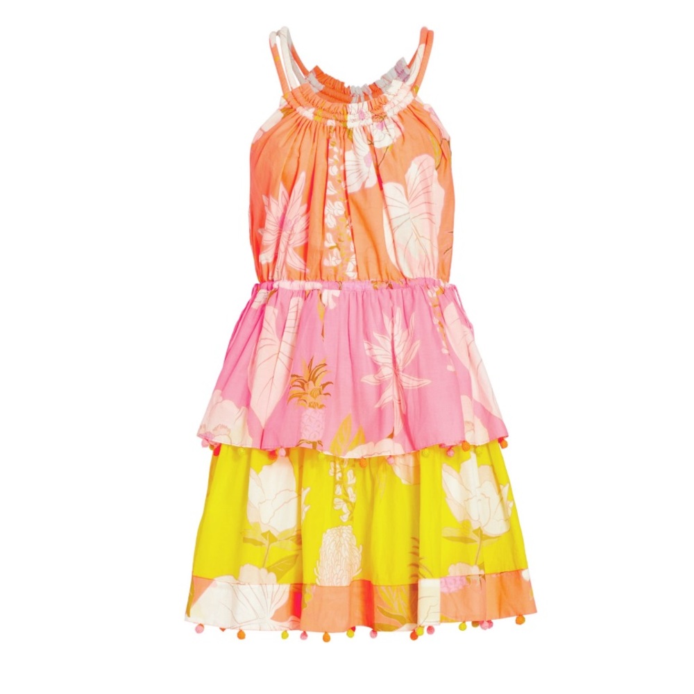 Mixed Neon Garden Minidress